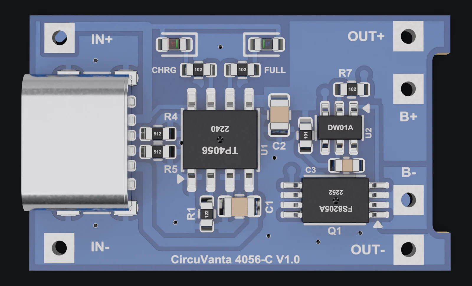 USB-C Li-ion charger board