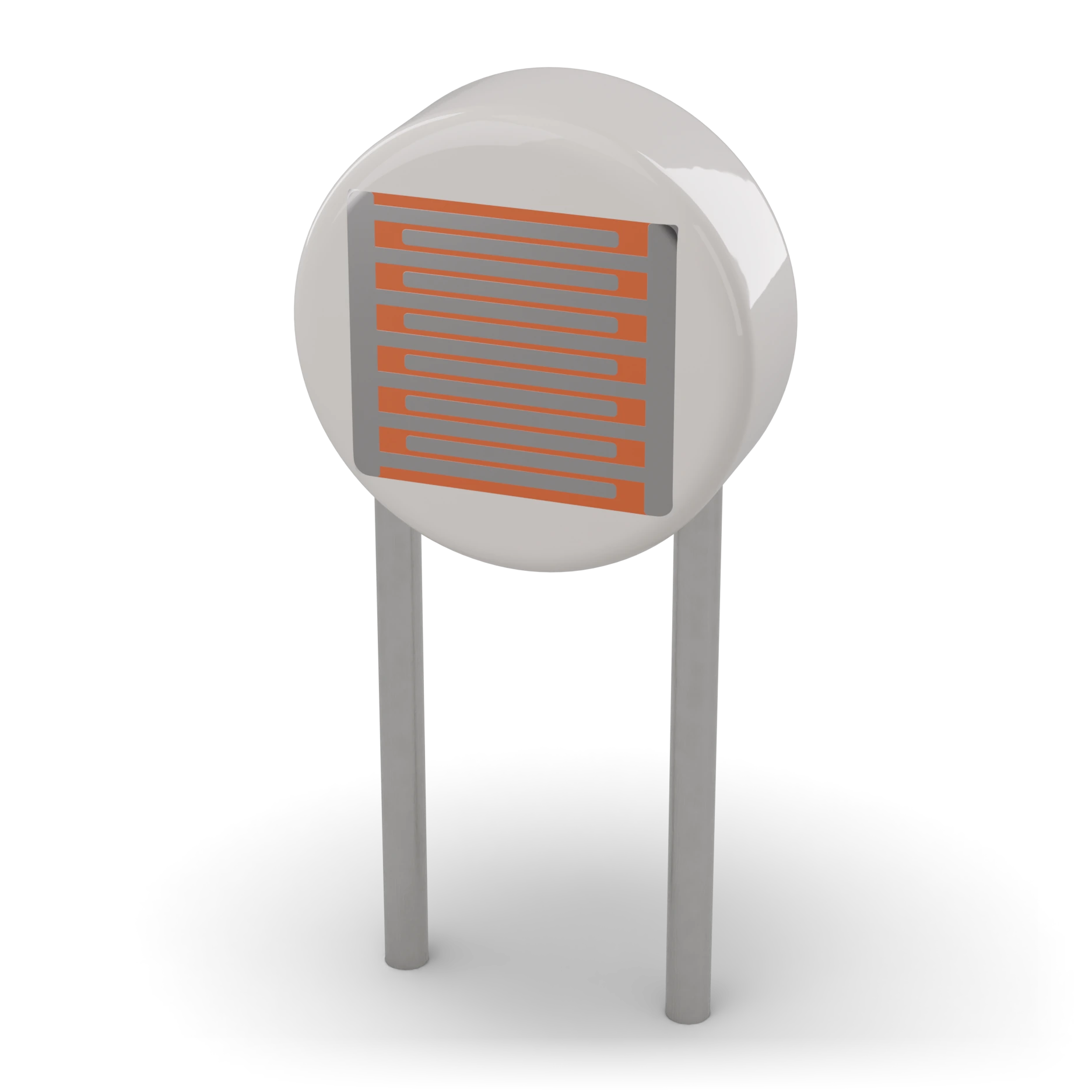 LDR (photoresistor) · Exterior view