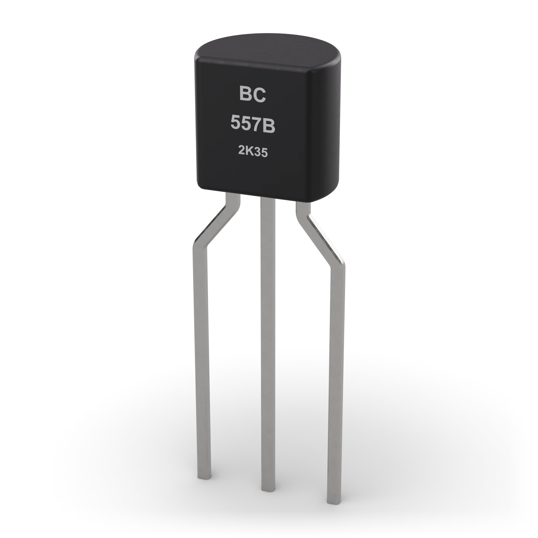 PNP BJT (BC557) · Exterior view